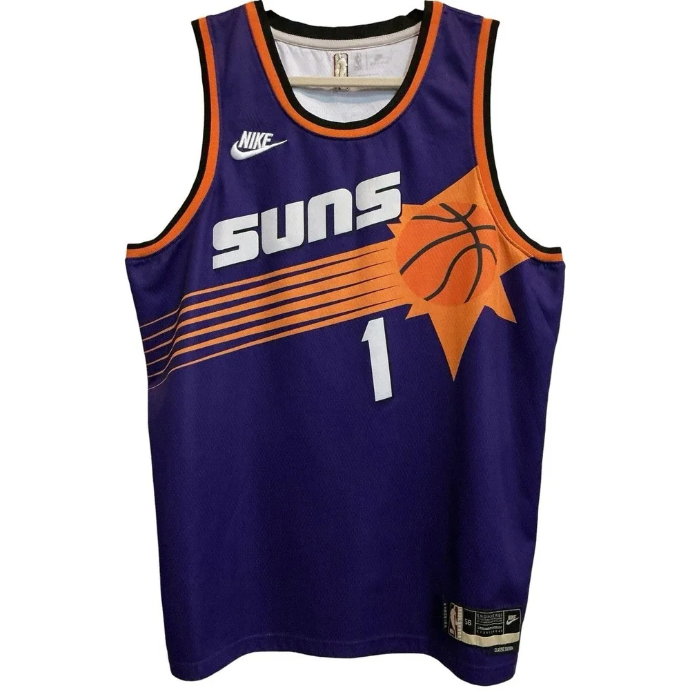 Nike Devin Booker Phoenix Suns Classic Edition‎ Jersey XXL Purple NBA #1